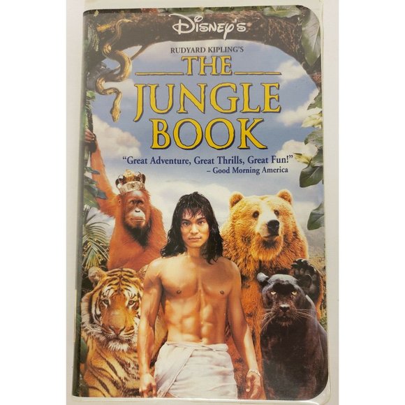 VHS Tape "The Jungle Book" 1994 Jason Scott Lee, Cary Elwes, Lena Headey PG - Picture 1 of 2
